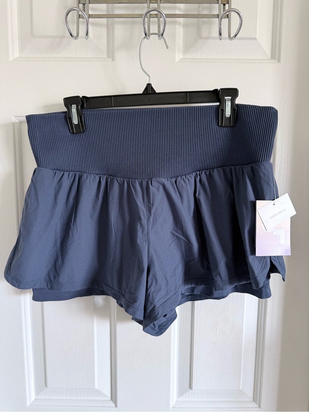 NWT New Women's Navy Athletic Skort Shorts with Built-In Biker Shorts Pilates - Picture 14 of 14
